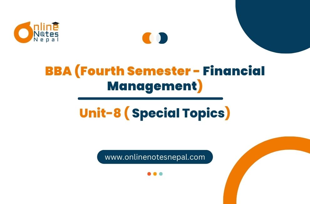 Unit VIII: Special Topics